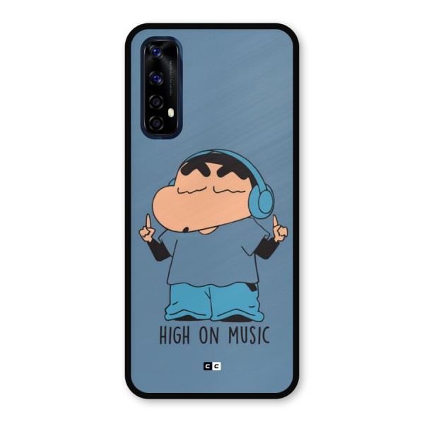 High On Music Metal Back Case for Realme 7