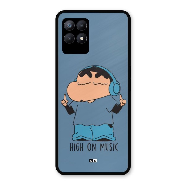 High On Music Metal Back Case for Realme 8i