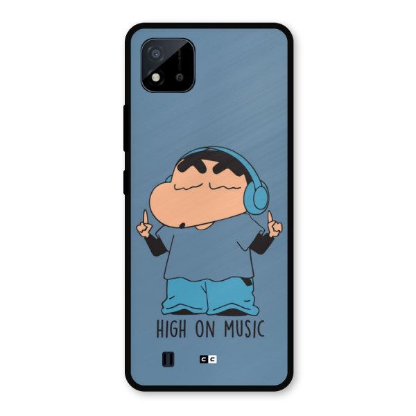 High On Music Metal Back Case for Realme C11 2021