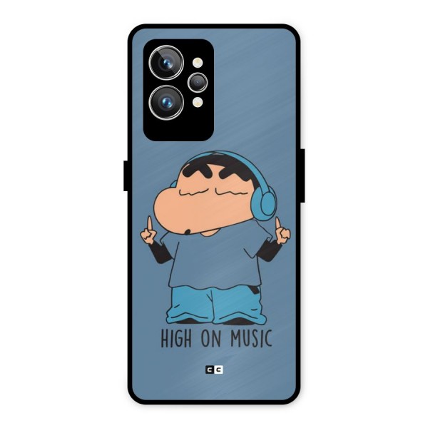 High On Music Metal Back Case for Realme GT2 Pro