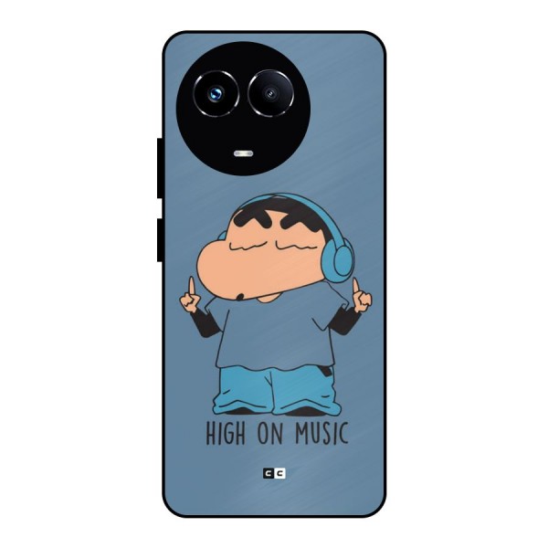 High On Music Metal Back Case for Realme Narzo 60X