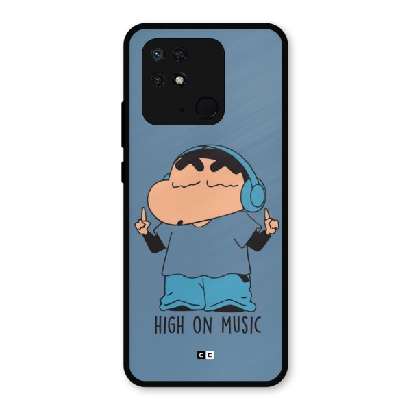 High On Music Metal Back Case for Redmi 10