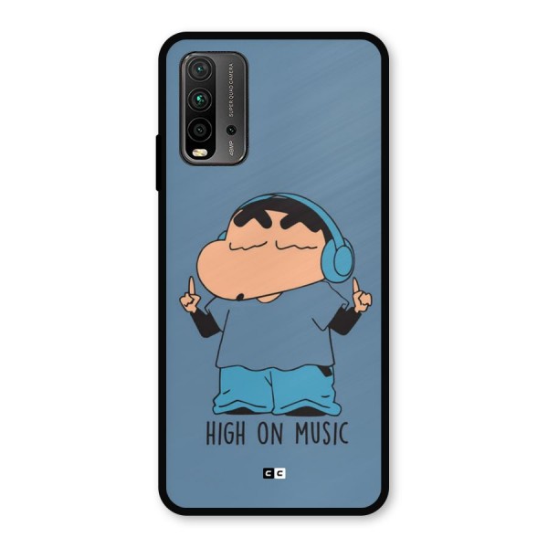 High On Music Metal Back Case for Redmi 9 Power