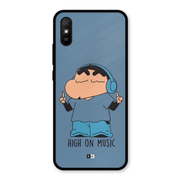 High On Music Metal Back Case for Redmi 9i