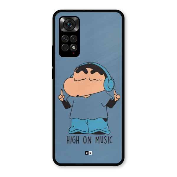 High On Music Metal Back Case for Redmi Note 11