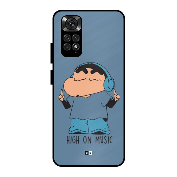 High On Music Metal Back Case for Redmi Note 11 Pro