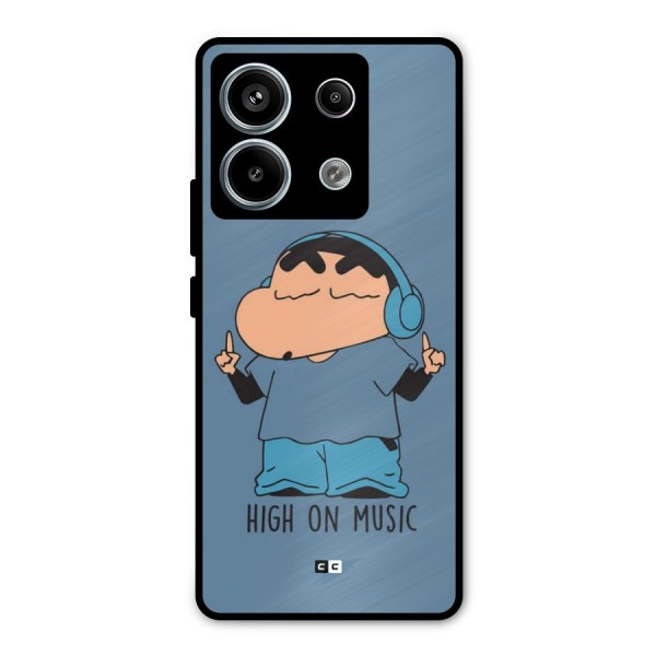 High On Music Metal Back Case for Redmi Note 13 Pro 5G