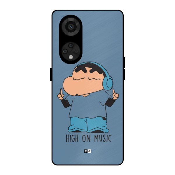 High On Music Metal Back Case for Reno8 T 5G