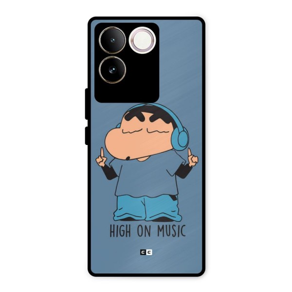 High On Music Metal Back Case for Vivo T2 Pro