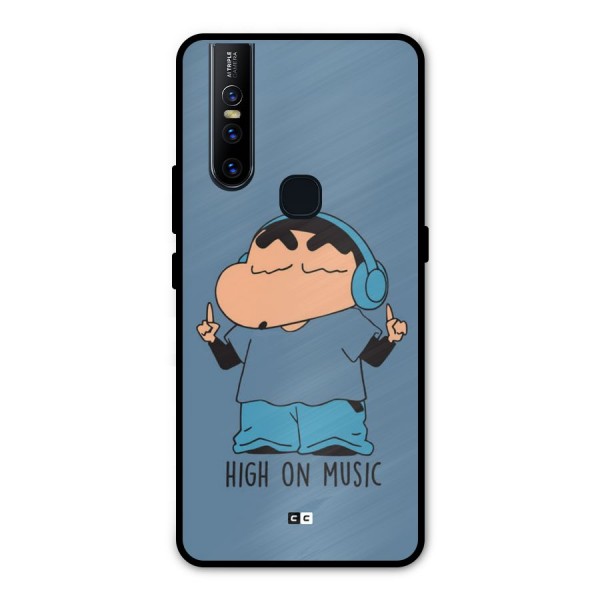 High On Music Metal Back Case for Vivo V15