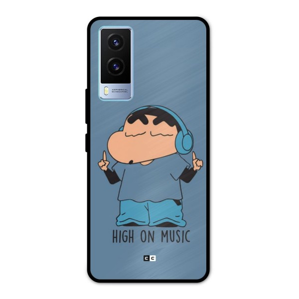 High On Music Metal Back Case for Vivo V21e 5G