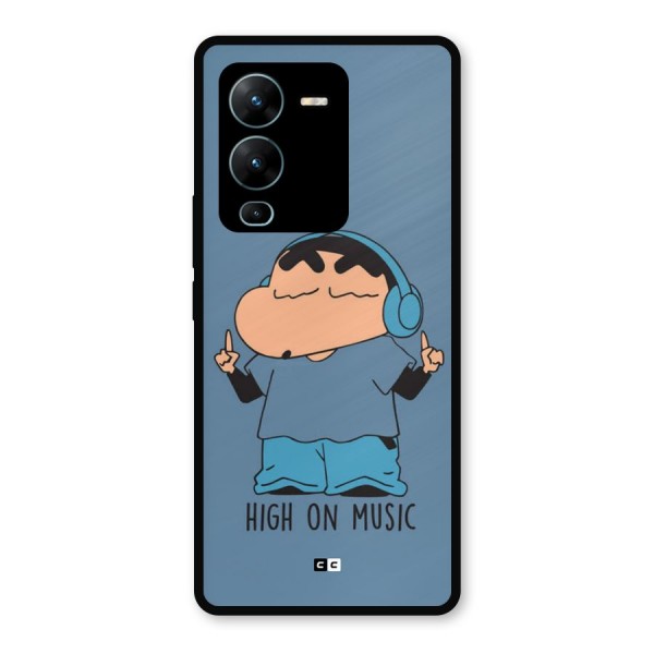 High On Music Metal Back Case for Vivo V25 Pro