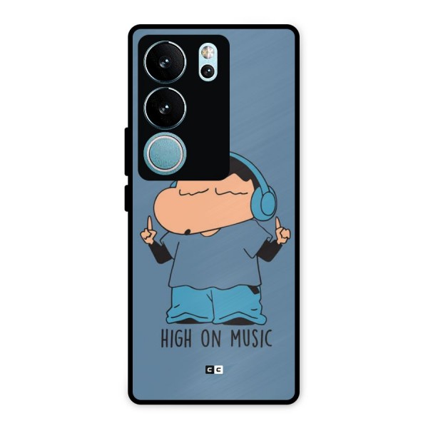 High On Music Metal Back Case for Vivo V29 Pro