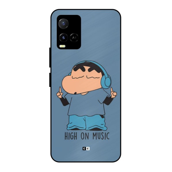 High On Music Metal Back Case for Vivo Y21 2021