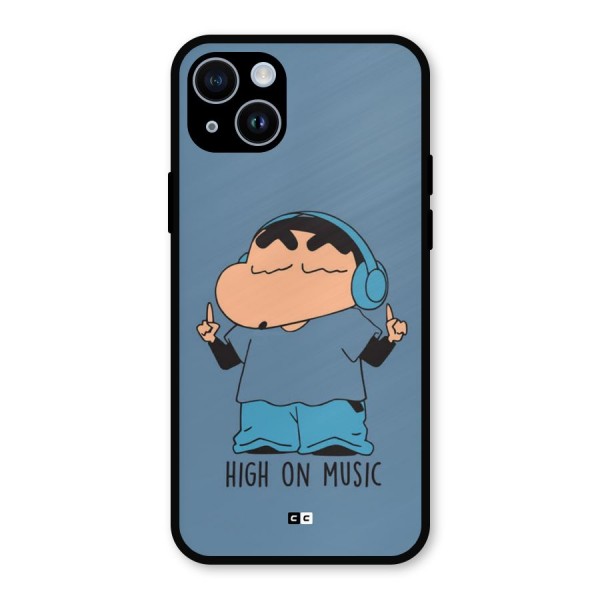 High On Music Metal Back Case for iPhone 14