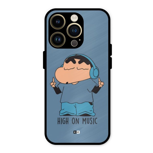 High On Music Metal Back Case for iPhone 14 Pro