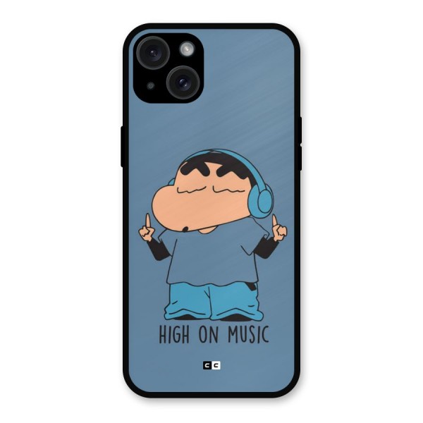 High On Music Metal Back Case for iPhone 15 Plus