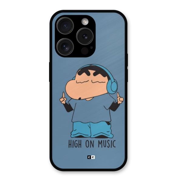 High On Music Metal Back Case for iPhone 15 Pro