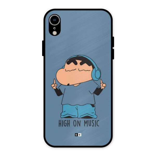 High On Music Metal Back Case for iPhone XR