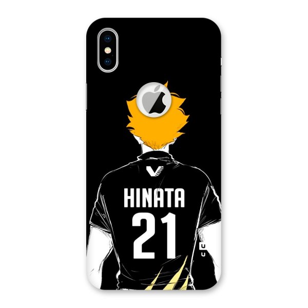 Hinata 21 Back Case for iPhone X Logo Cut