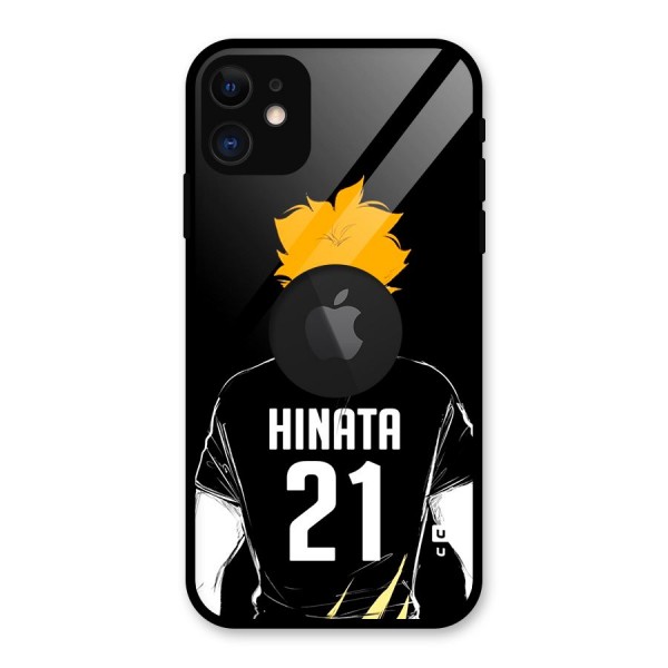 Hinata 21 Glass Back Case for iPhone 11 Logo Cut