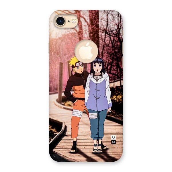 Hinata Annoyed Back Case for iPhone 8 Logo Cut