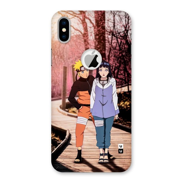 Hinata Annoyed Back Case for iPhone XS Logo Cut