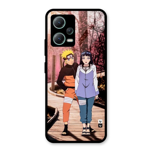 Hinata Annoyed Glass Back Case for Poco X5