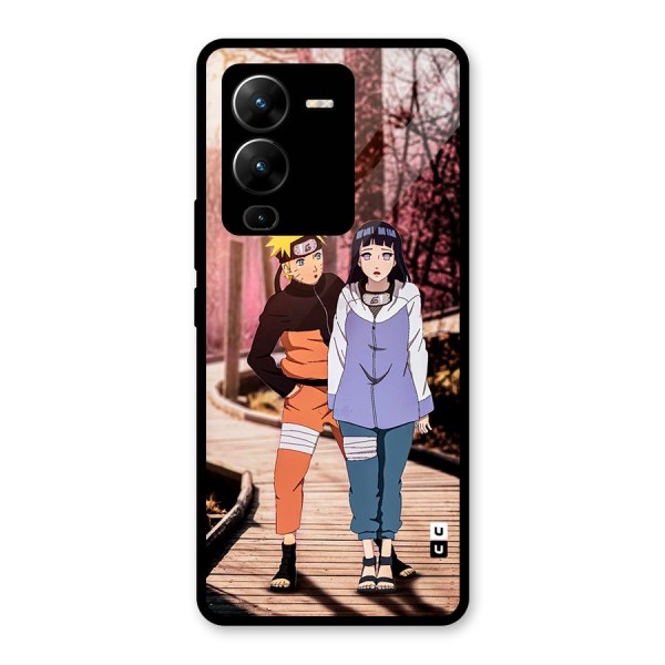 Hinata Annoyed Glass Back Case for Vivo V25 Pro