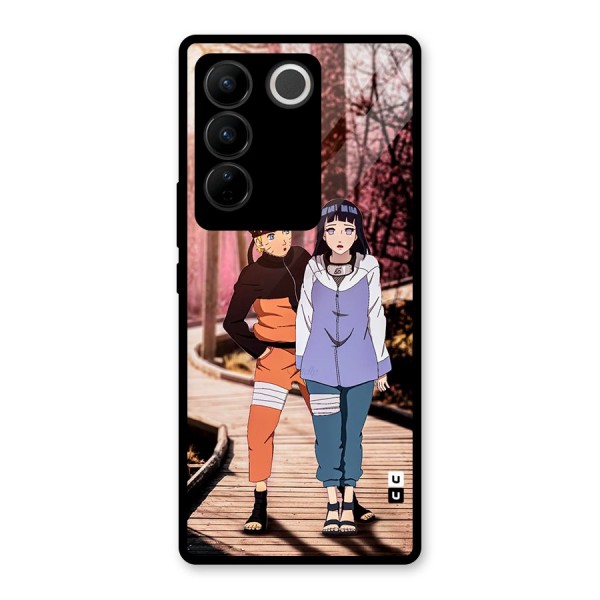 Hinata Annoyed Glass Back Case for Vivo V27 Pro