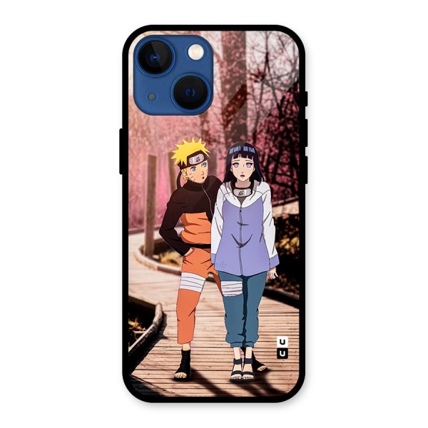 Hinata Annoyed Glass Back Case for iPhone 13 Mini