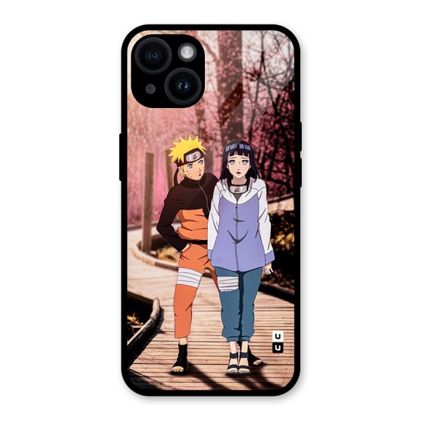 Hinata Annoyed Glass Back Case for iPhone 14