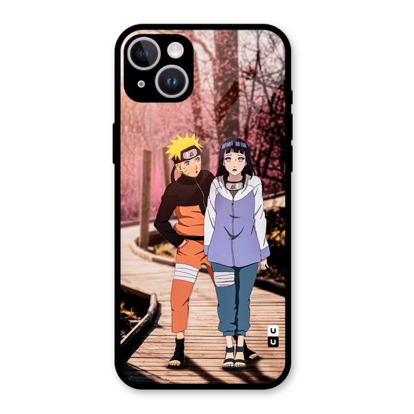 Hinata Annoyed Glass Back Case for iPhone 14 Plus