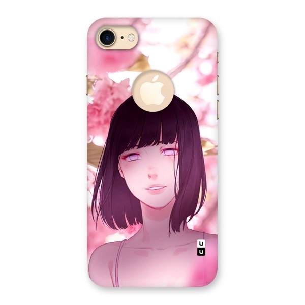 Hinata Floral Back Case for iPhone 8 Logo Cut