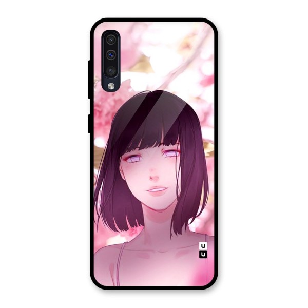 Hinata Floral Glass Back Case for Galaxy A50s