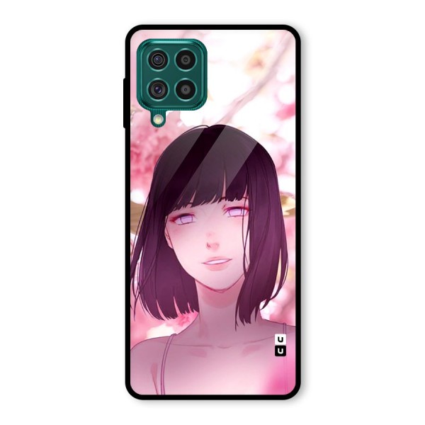 Hinata Floral Glass Back Case for Galaxy F62