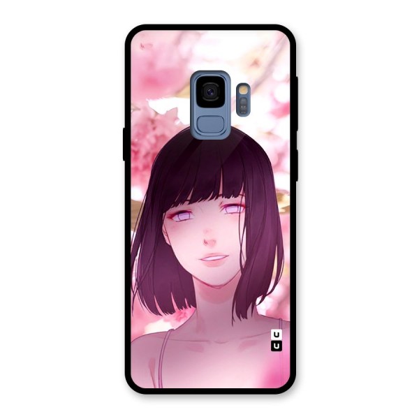 Hinata Floral Glass Back Case for Galaxy S9