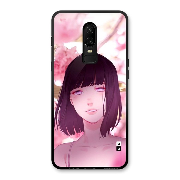 Hinata Floral Glass Back Case for OnePlus 6