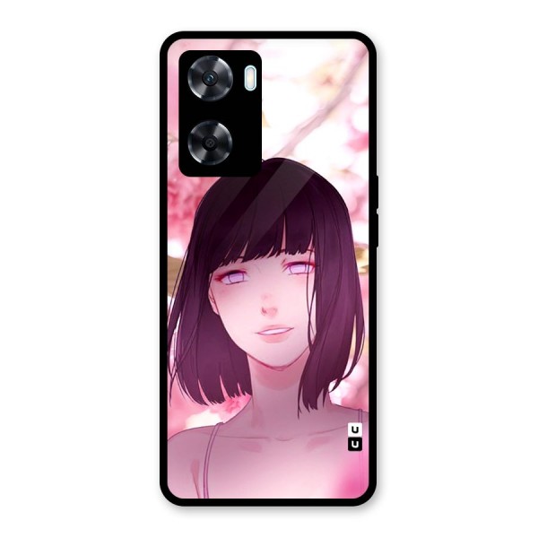 Hinata Floral Glass Back Case for Oppo A77s