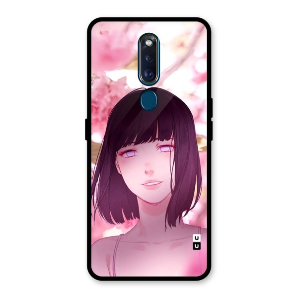 Hinata Floral Glass Back Case for Oppo F11 Pro