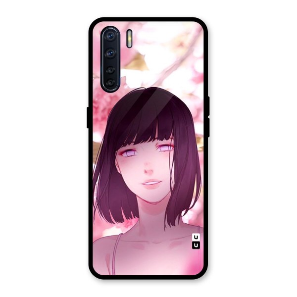 Hinata Floral Glass Back Case for Oppo F15