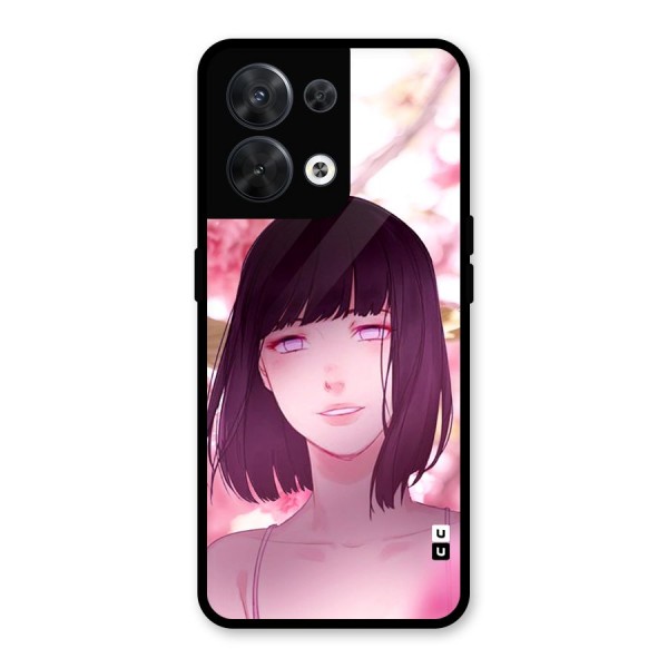 Hinata Floral Glass Back Case for Oppo Reno8 5G