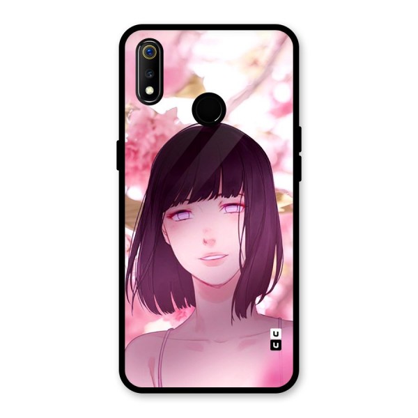 Hinata Floral Glass Back Case for Realme 3