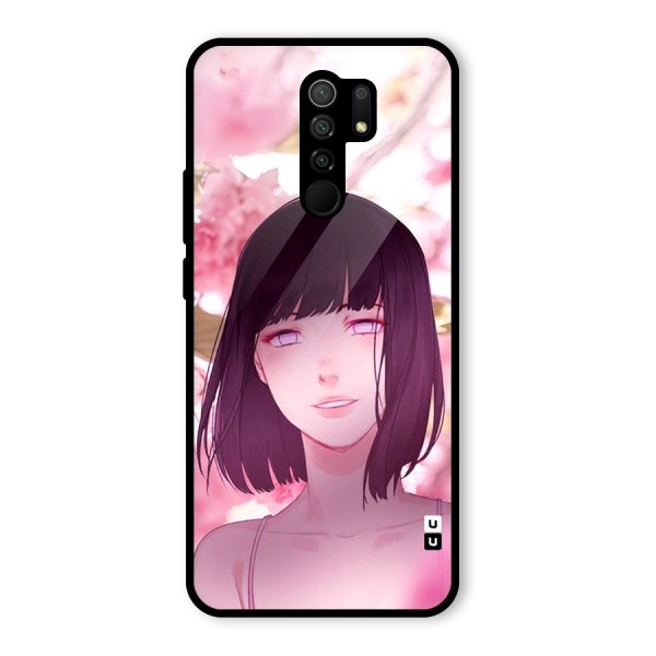 Hinata Floral Glass Back Case for Redmi 9 Prime