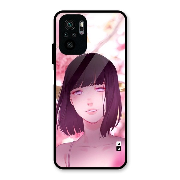 Hinata Floral Glass Back Case for Redmi Note 10