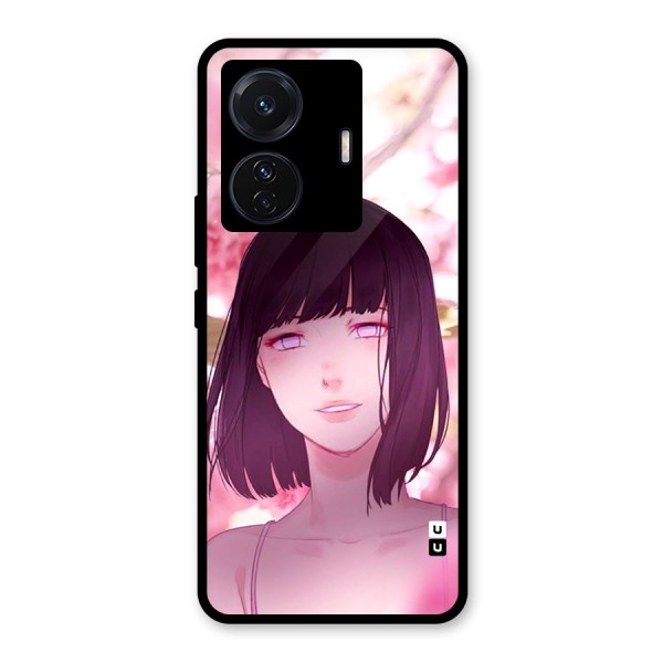 Hinata Floral Glass Back Case for Vivo T1 Pro