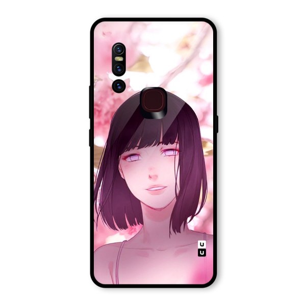 Hinata Floral Glass Back Case for Vivo V15