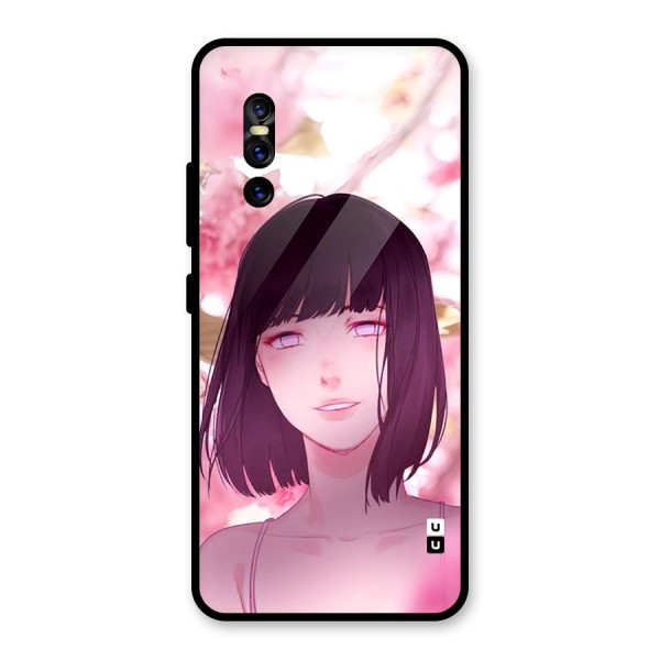 Hinata Floral Glass Back Case for Vivo V15 Pro