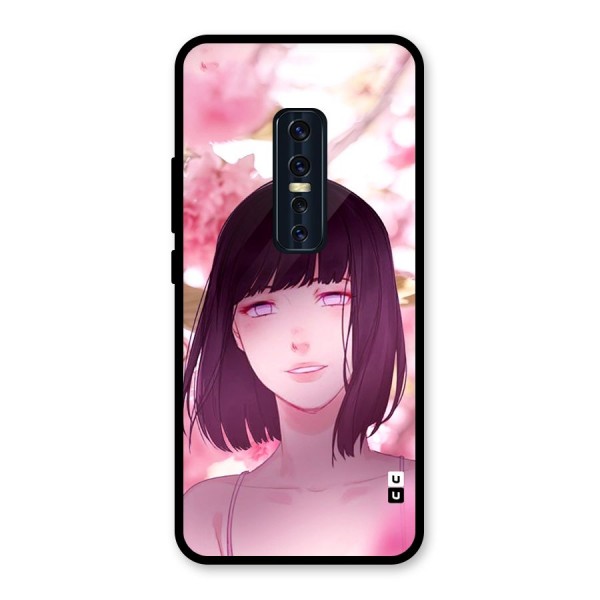 Hinata Floral Glass Back Case for Vivo V17 Pro