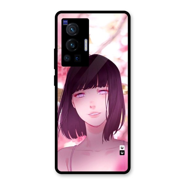 Hinata Floral Glass Back Case for Vivo X70 Pro